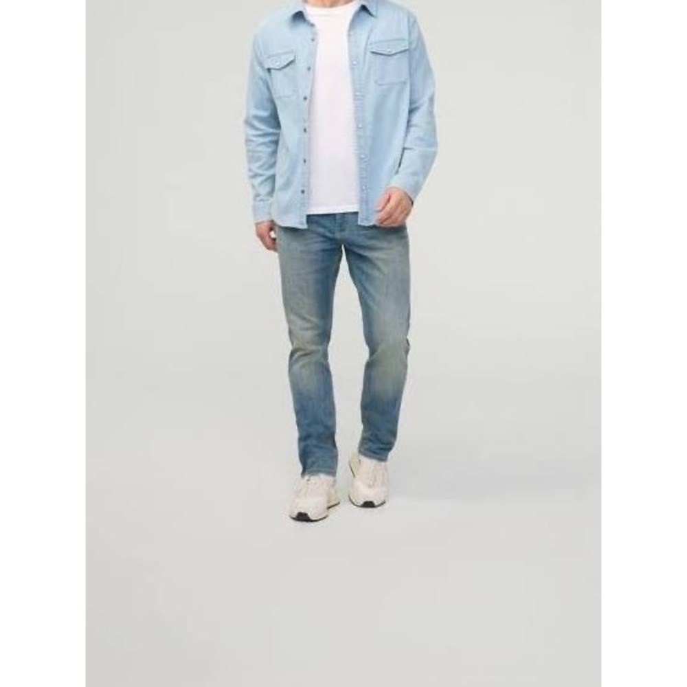 DU/ER Performance Denim Slim Fit Light Wash Jeans Mens Blue Sz 31 X 30‎